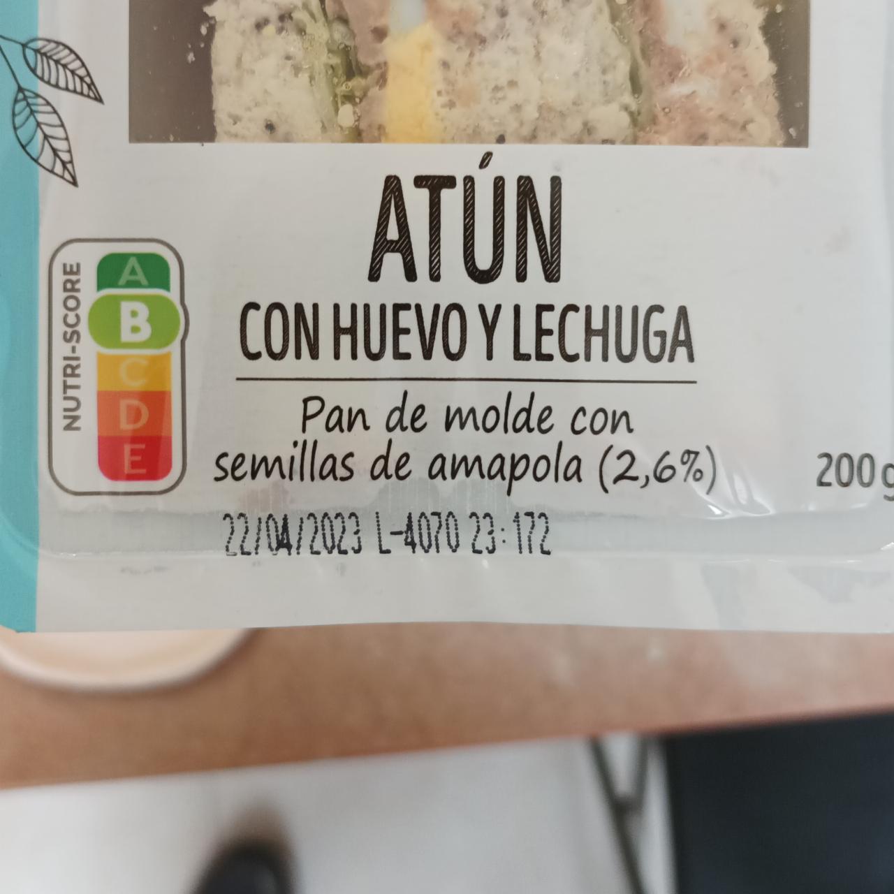 Fotografie - Atún con huevo y lechuga Bon appétit Carrefour