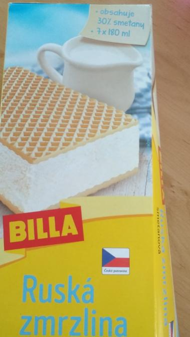 Fotografie - Ruská zmrzlina smetanová Billa