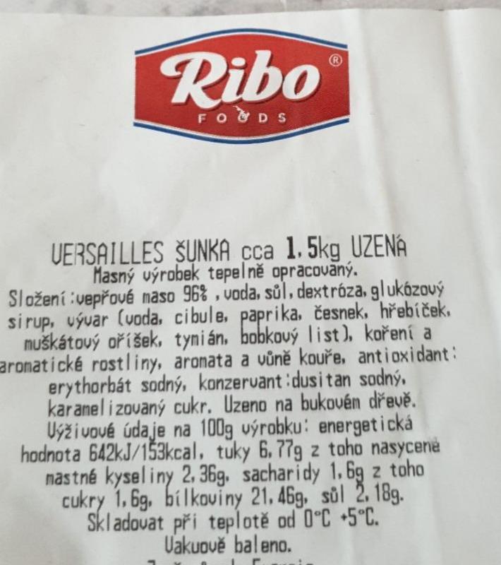 Fotografie - Versailles šunka Ribo foods