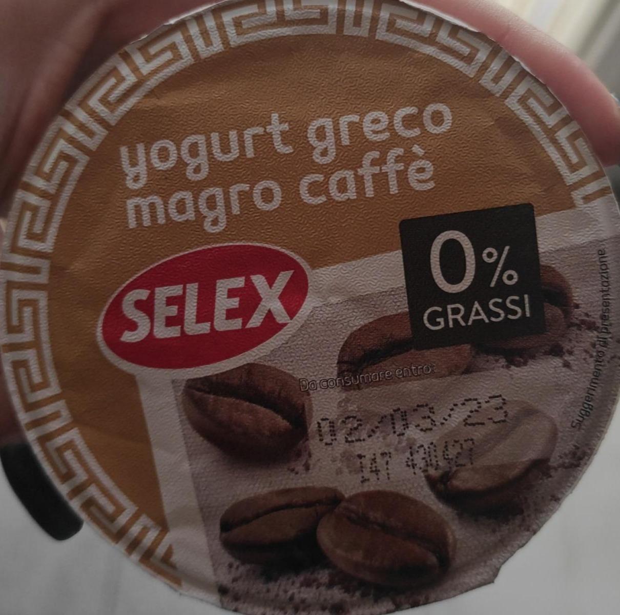 Fotografie - Yogurt Greco Magro Caffè Selex