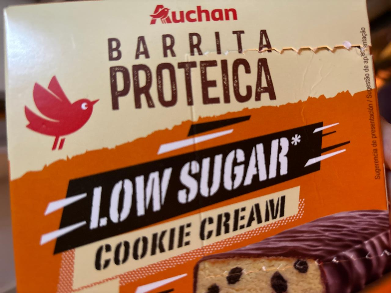 Fotografie - Barrita proteica cookie cream Auchan