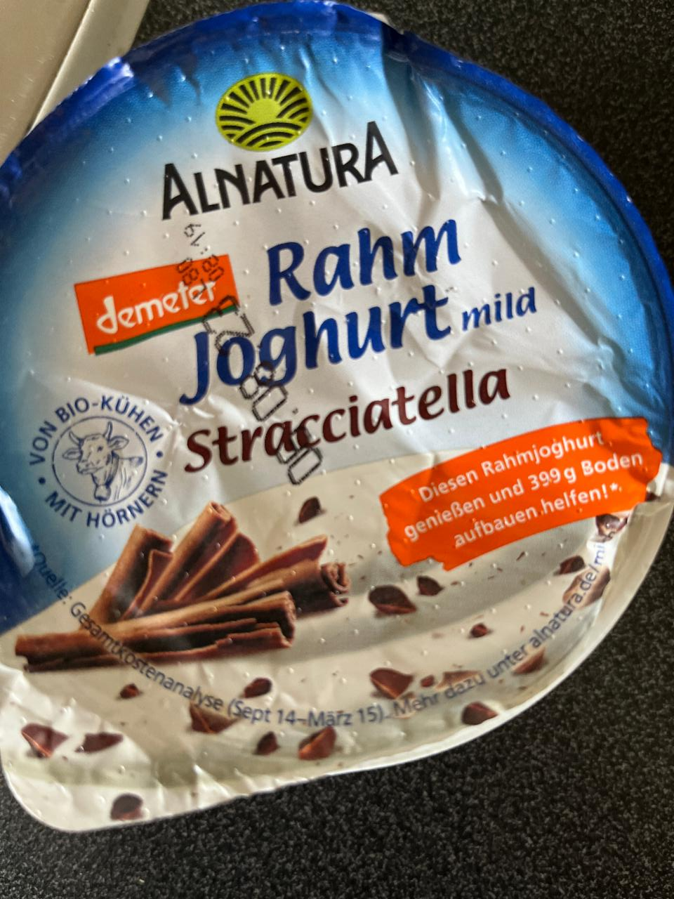 Fotografie - Rahm joghurt mild stracciatella Alnatura