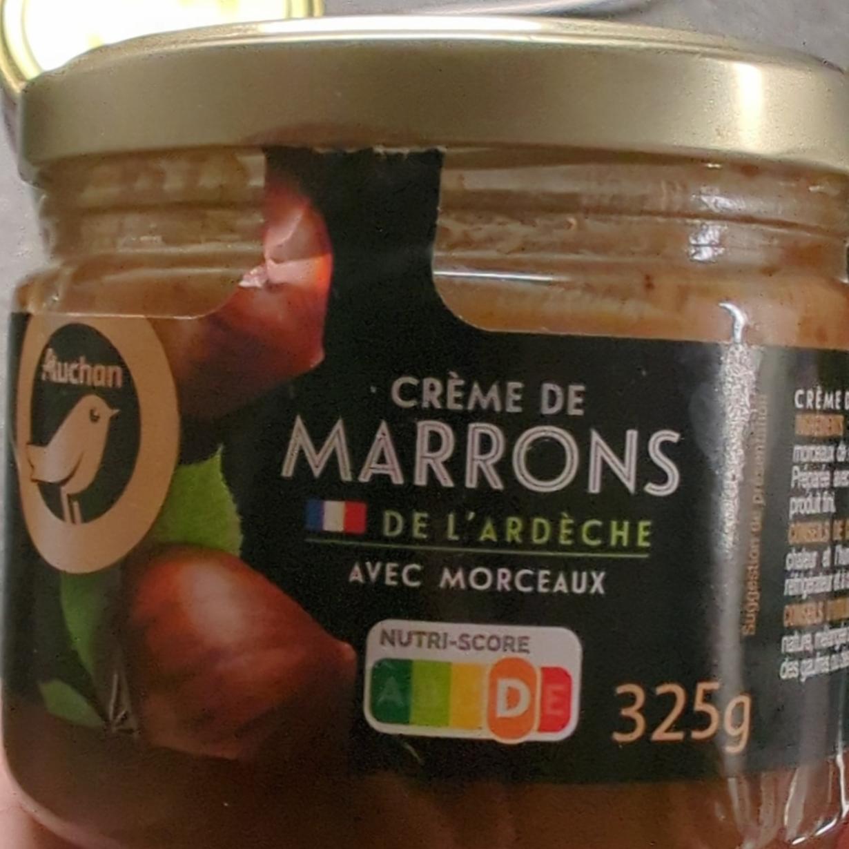 Fotografie - Créme de marrons de l'ardéche avec morceaux Auchan