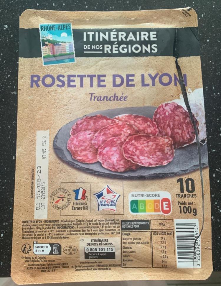 Fotografie - Rosette de Lyon tranchée Itinéraire des Saveurs