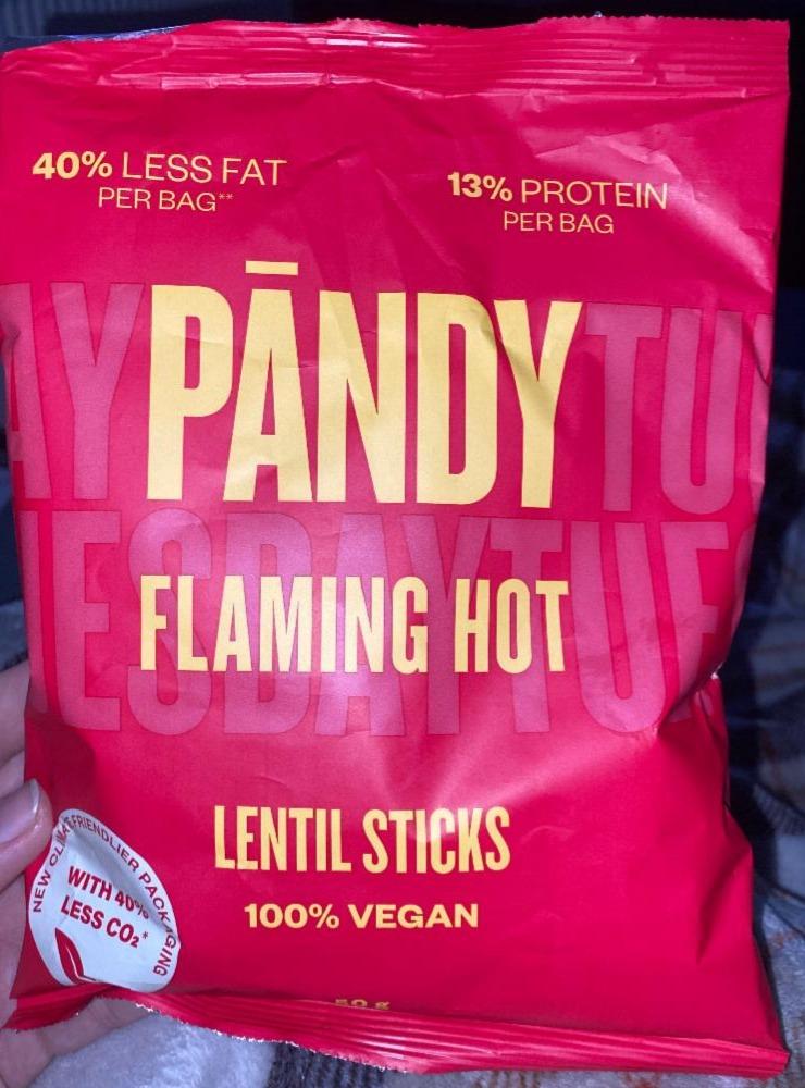 Fotografie - Lentil Sticks Flaming Hot Pändy