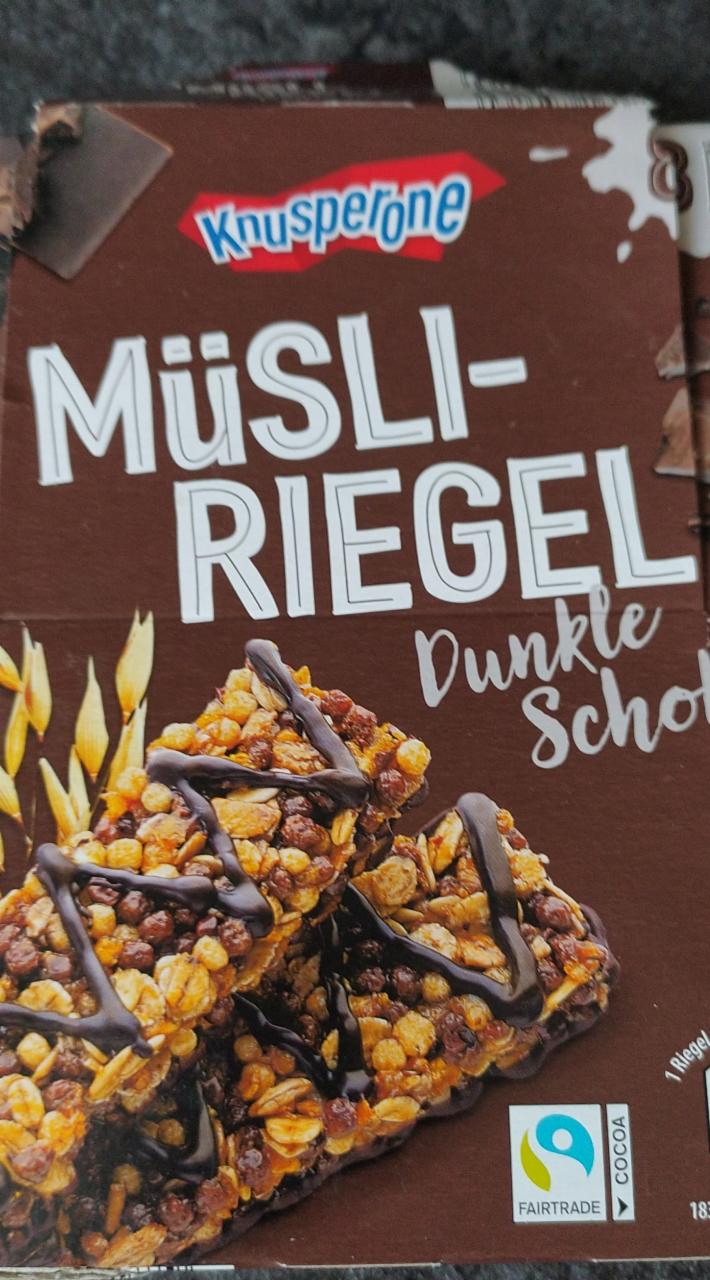 Fotografie - musli- riegel dunkle schoko Knusperone