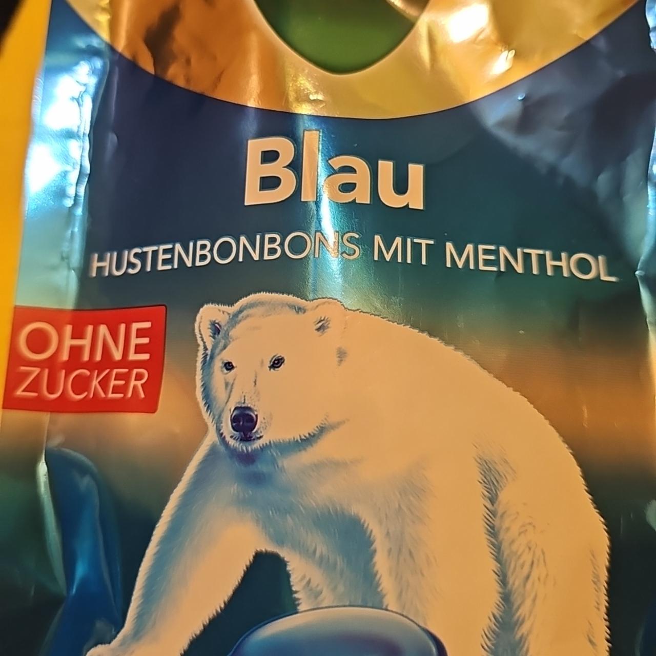 Fotografie - Hustenbonbons mit Menthol Blau Wick