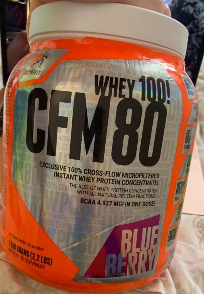 Fotografie - Whey 100! CFM 80 Blueberry Extrifit