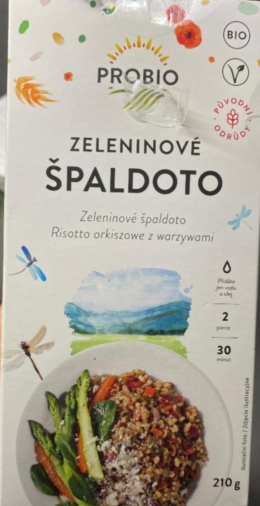 Fotografie - zeleninové špaldoto Probio