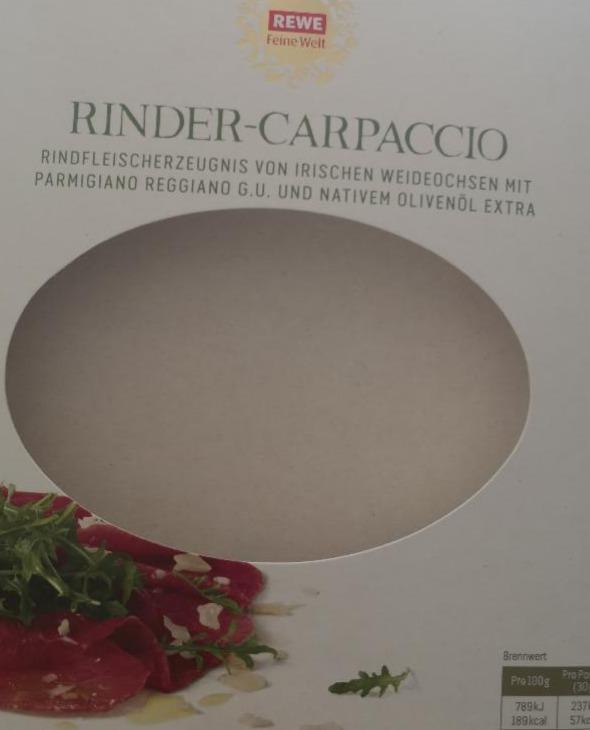 Fotografie - Rinder carpaccio Rewe