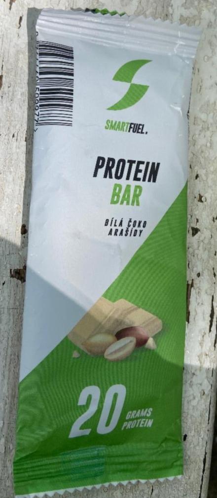 Fotografie - Protein Bar Bílá Čoko Arašídy SmartFuel