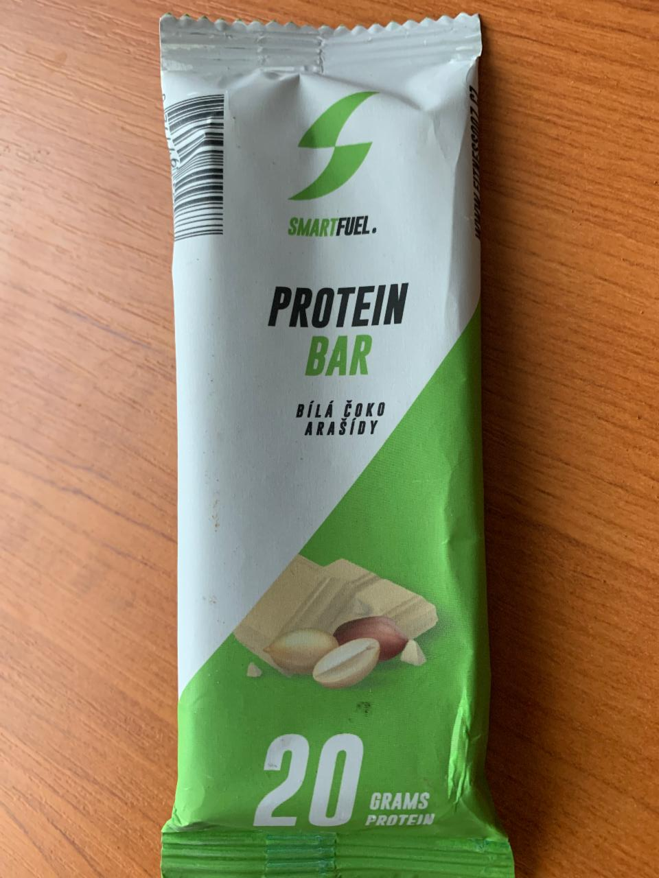 Fotografie - Protein Bar Bílá Čoko Arašídy SmartFuel