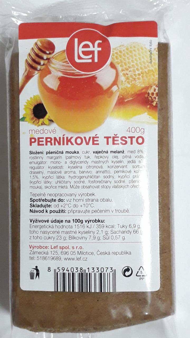 Fotografie - Perníkové těsto medové Lef