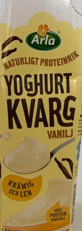 Fotografie - Yoghurt kvarg vanilj Arla