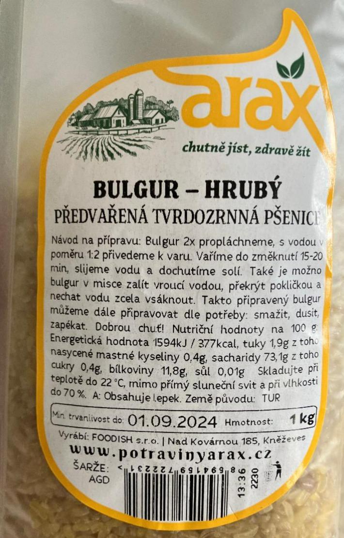 Fotografie - Bulgur hrubý Arax