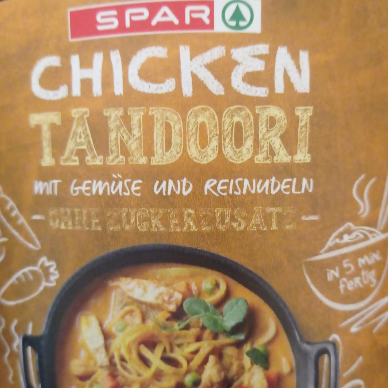 Fotografie - Chicken tandoori mit gemüse und reisnudeln Spar