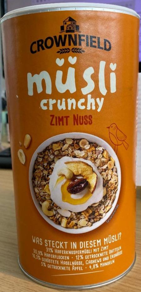 Fotografie - Müsli crunchy Zimt Nuss Crownfield