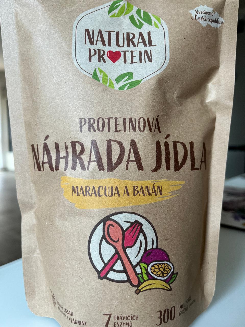 Fotografie - Náhrada jídla maracuja banán Natural protein