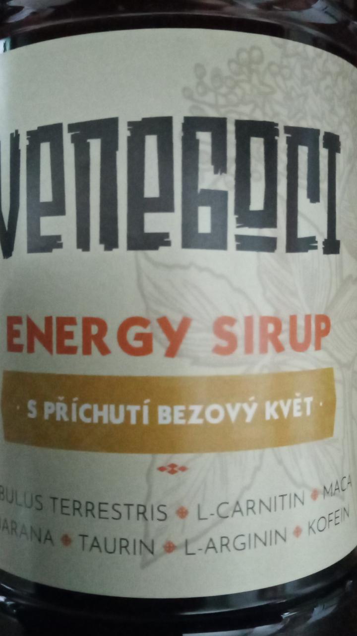 Fotografie - Energy Sirup s příchutí bezový květ Venegoci