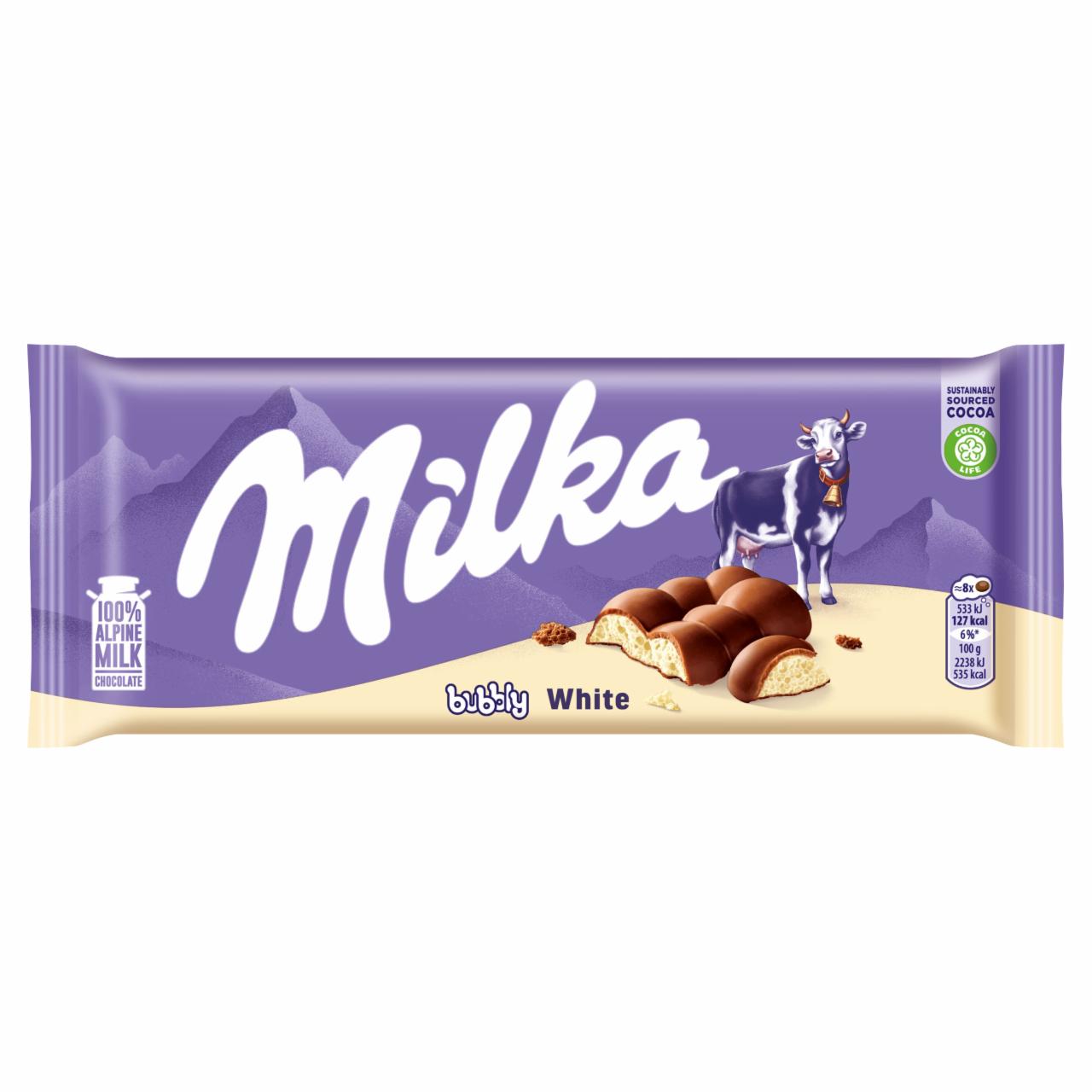 Fotografie - Bubbly White Czekolada mleczna Milka