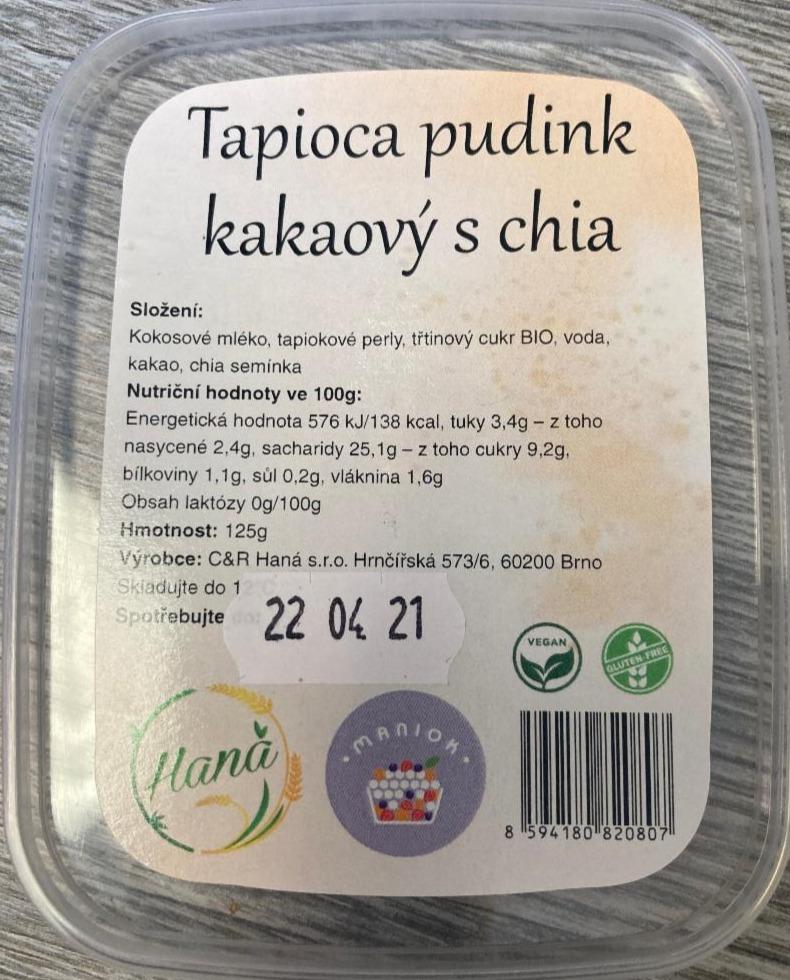 Fotografie - Tapioca pudink kakaový s chia C&R Haná