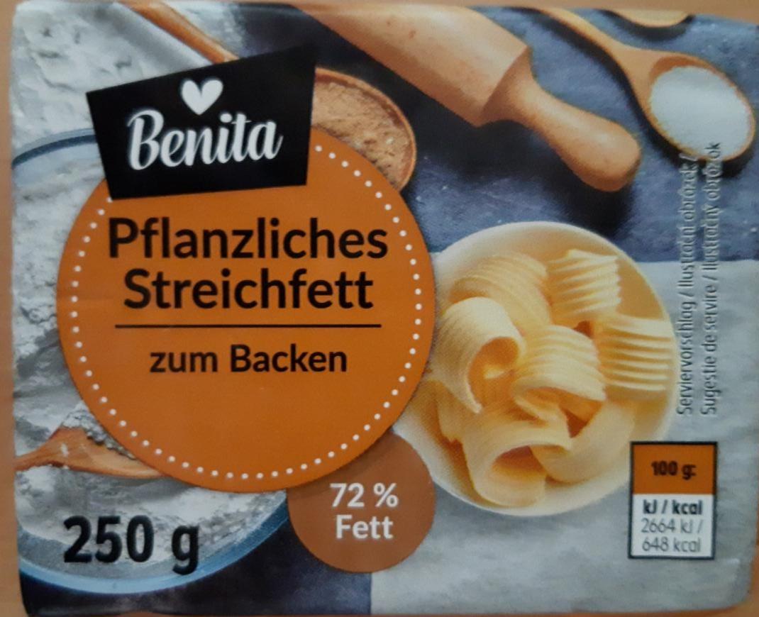 Fotografie - Pflanzliches Streichfett zum Backen 72% Fett Benita