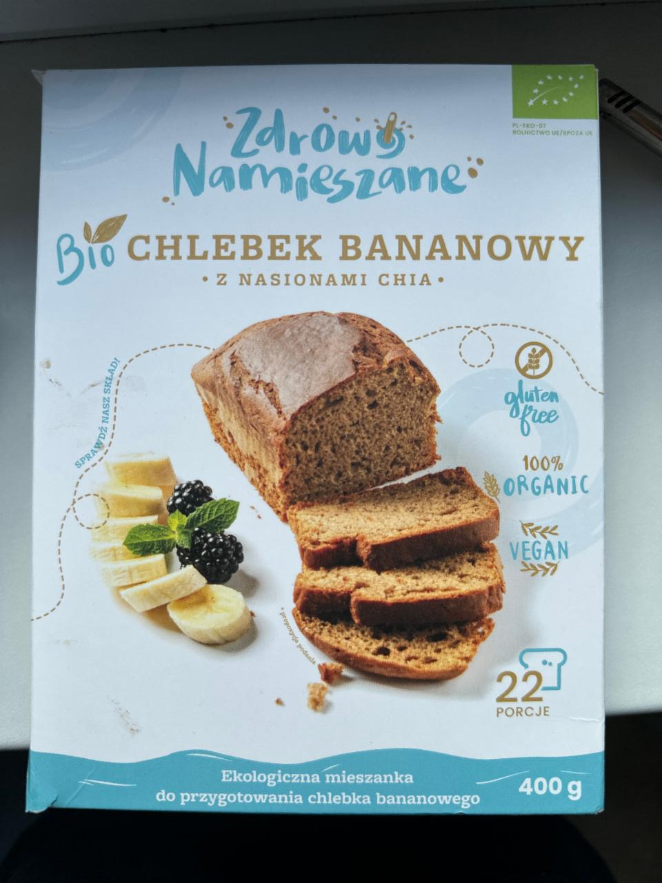 Fotografie - Bio Chlebenk bananowy s nasionami chia Zdrowy Namieszane