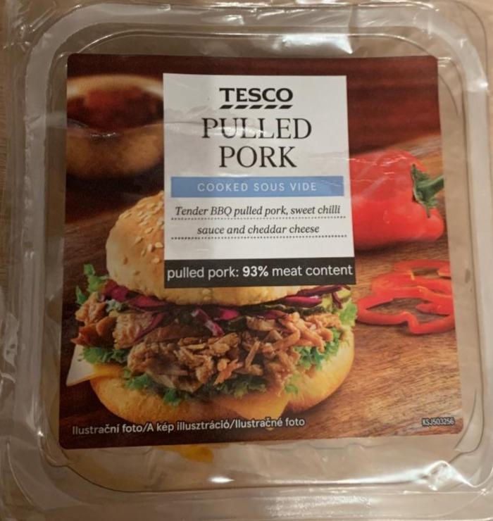 Fotografie - Hamburger Pulled Pork Tesco