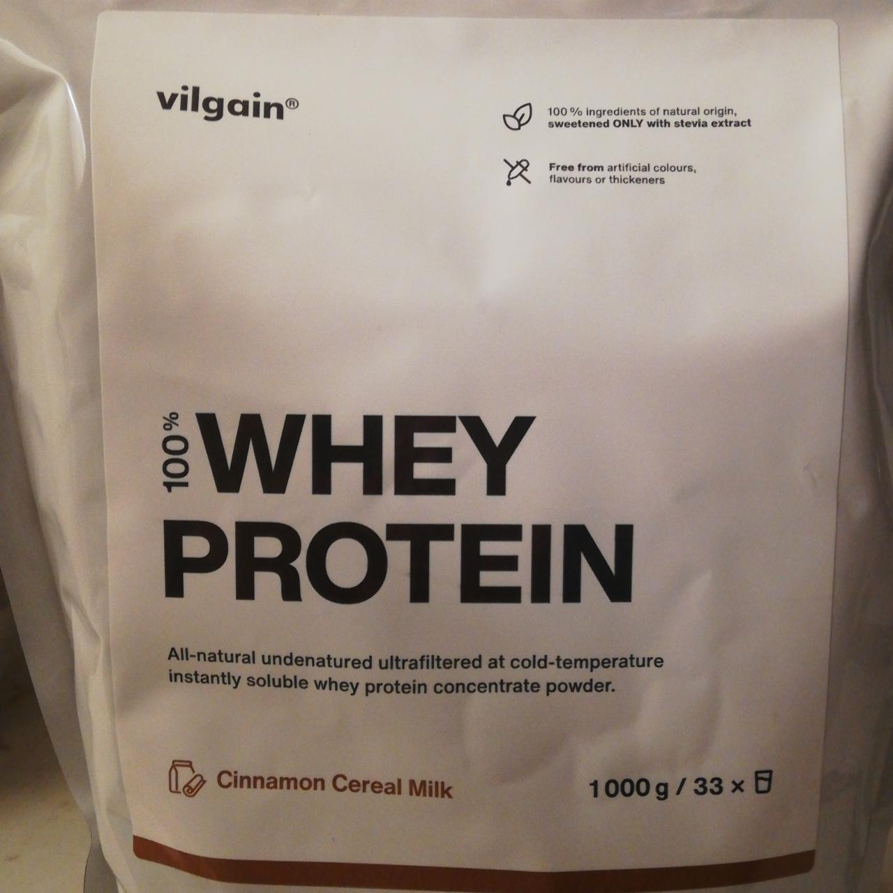 Fotografie - 100% Whey protein cinnamon cereal milk Vilgain