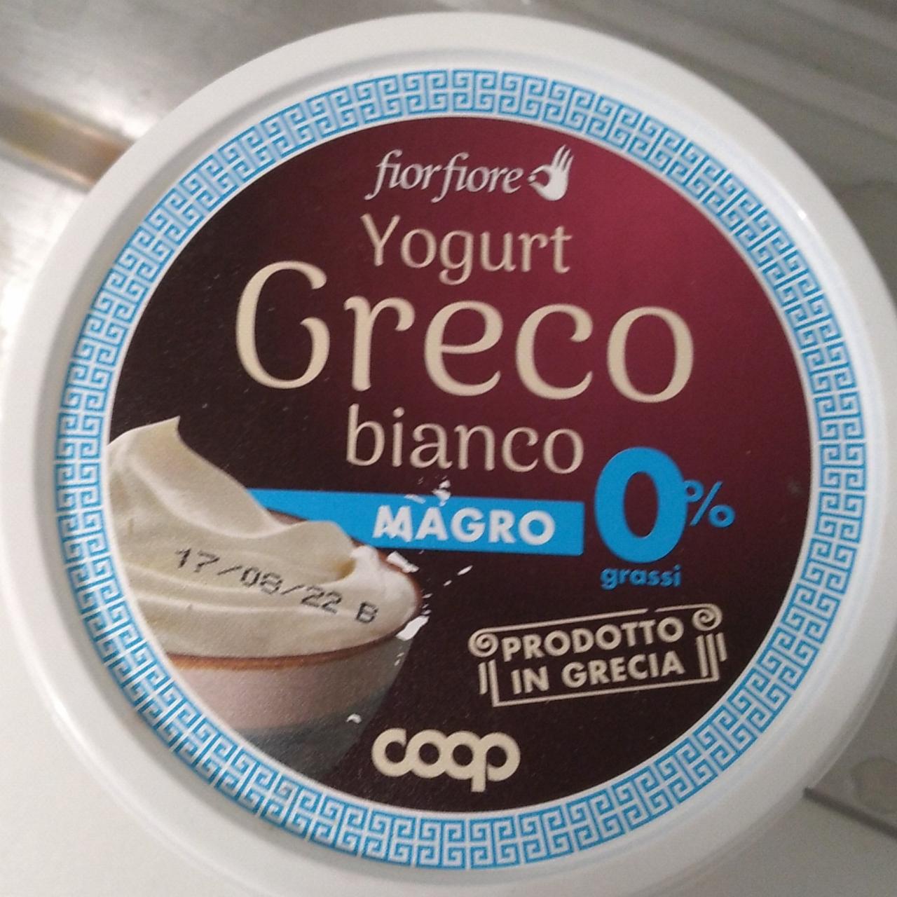 Fotografie - Yogurt greco bianco magro 0% Coop