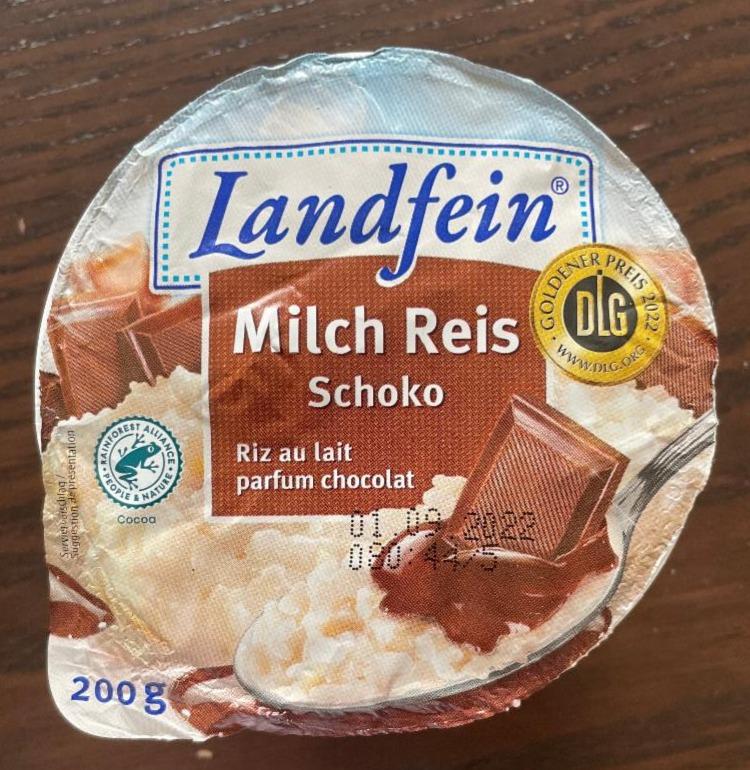 Fotografie - Milch Reis Schoko Landfein