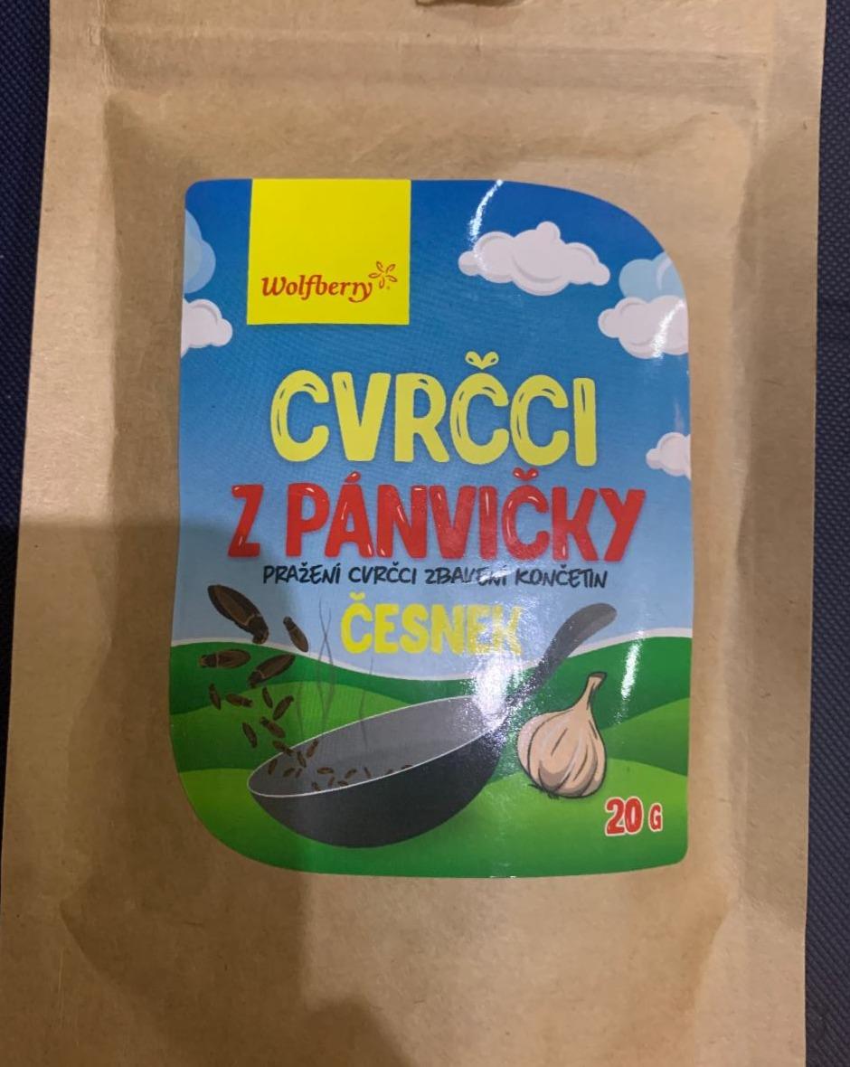 Fotografie - Cvrčci z pánvičky česnek Wolfberry