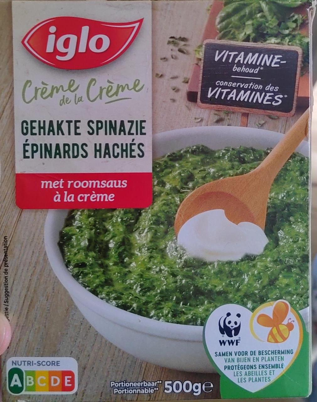 Fotografie - Épinards hachés à la crème Iglo