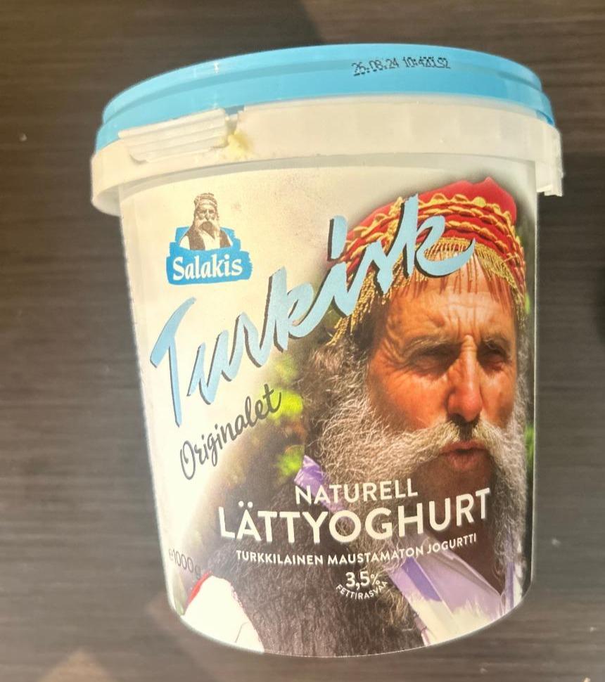 Fotografie - Turkisk originalet lättyoghurt naturell Salakis