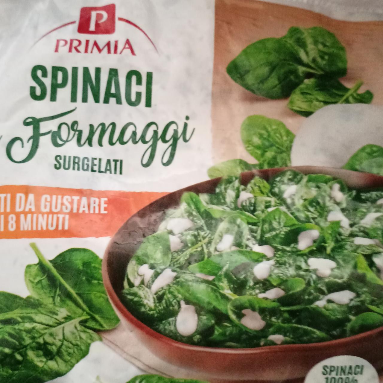 Fotografie - Spinaci Formaggi surgelati Primia