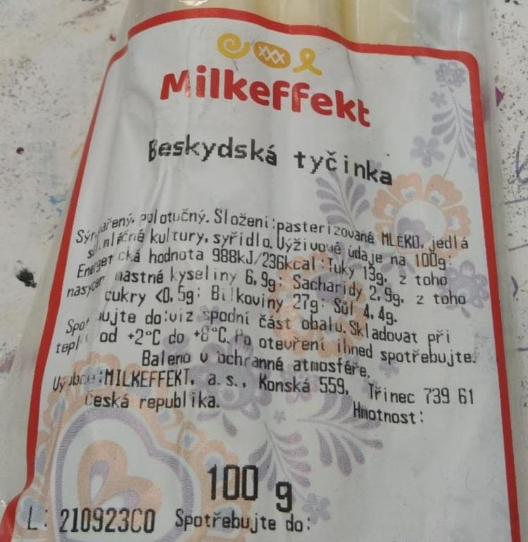 Fotografie - Beskydská tyčinka Milkeffekt