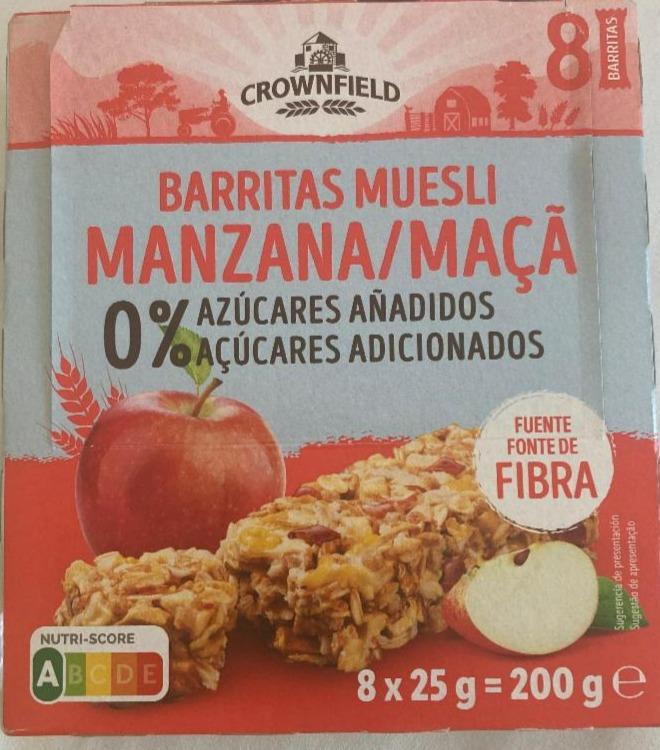 Fotografie - Barritas muesli Manzana Crownfield