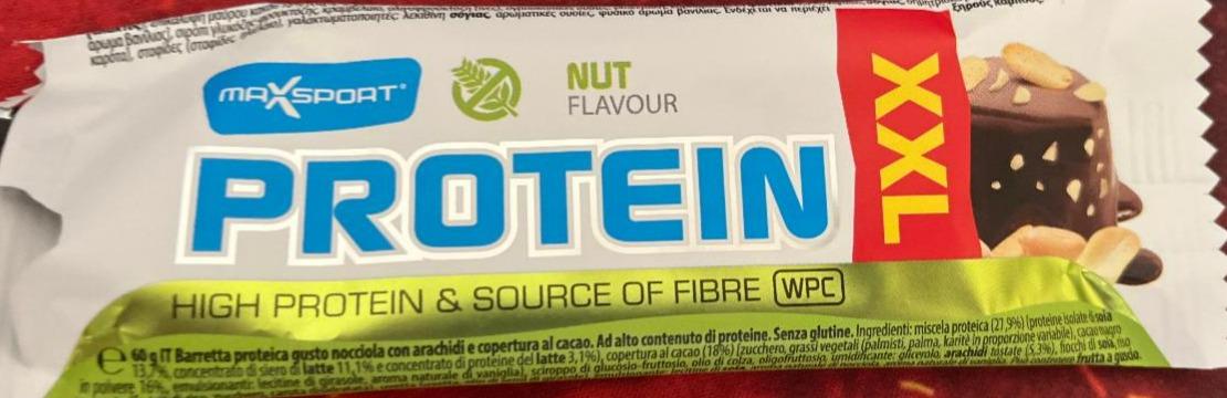 Fotografie - Protein bar nut flavour MaxSport