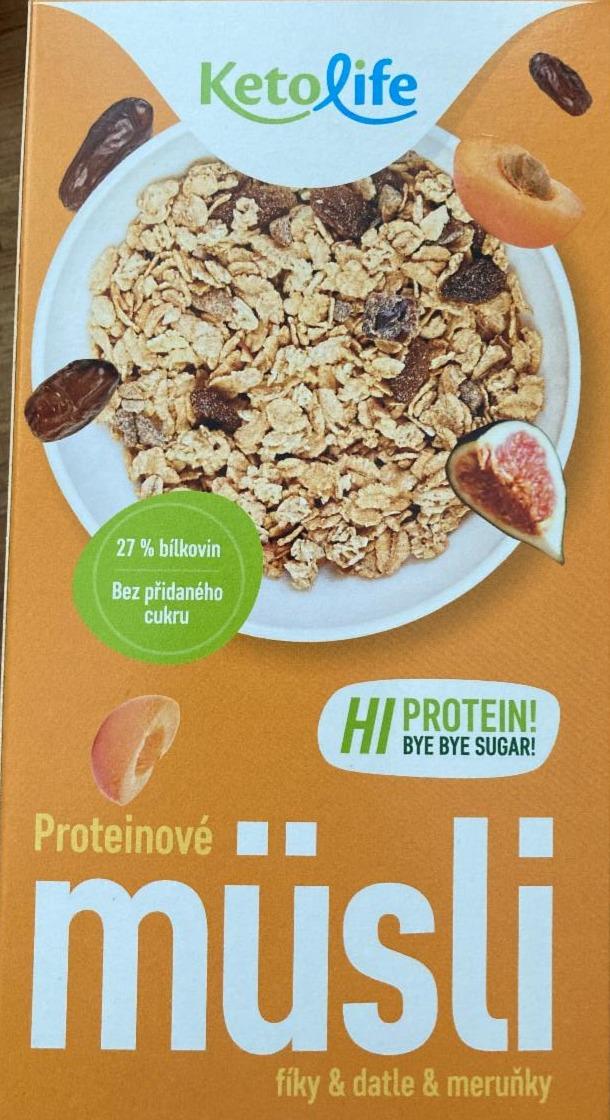 Fotografie - Proteinové müsli fíky & datle & meruňky KetoLife