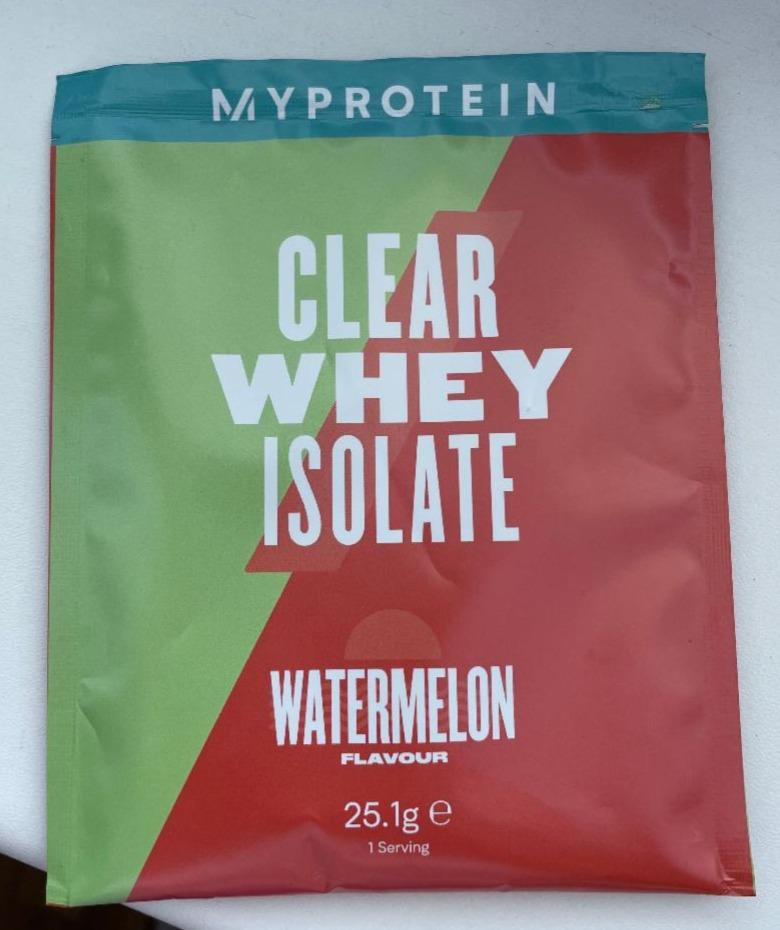 Fotografie - Clear Whey Isolate Watemelon Flavor Myprotein