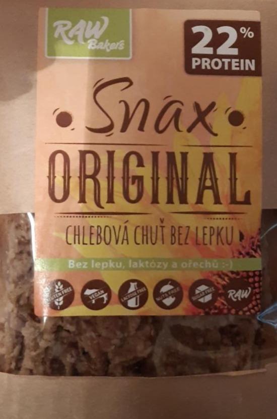 Fotografie - Snax original chlebová chuť bez lepku Raw Bakers