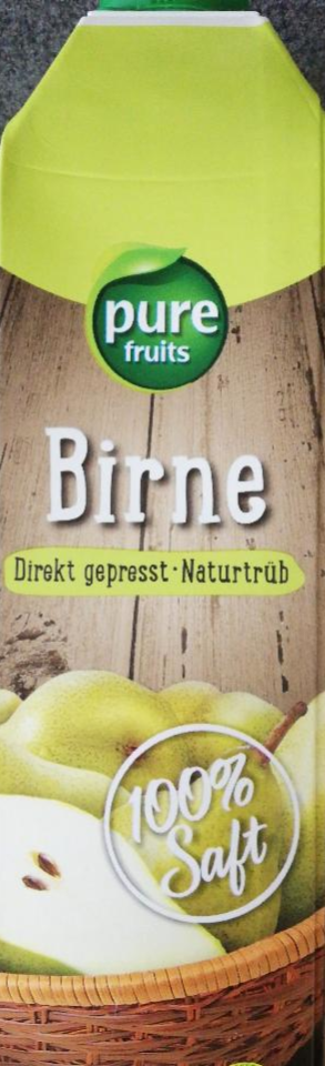 Fotografie - Birne 100% saft Pure Fruits