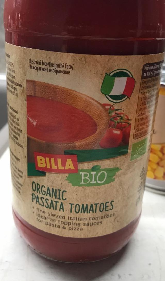 Fotografie - organic passata tomatoes Billa BIO