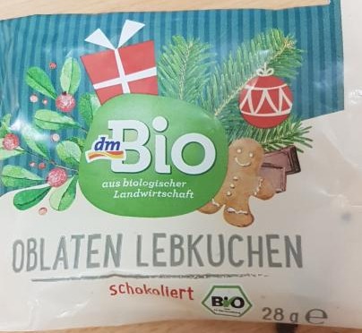 Fotografie - Oblaten Lebkuchen schokoliert dmBio