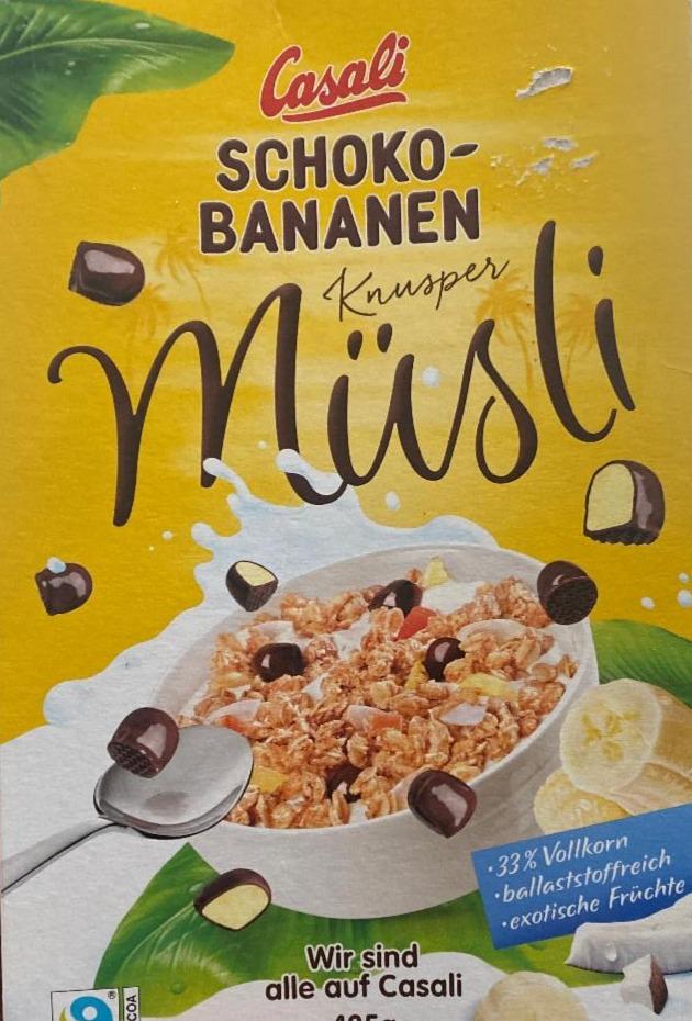 Fotografie - schoko-bananen müsli Casali