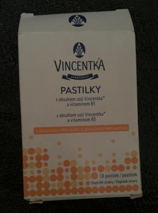 Fotografie - Vincentka pastilky s ovocnou příchutí