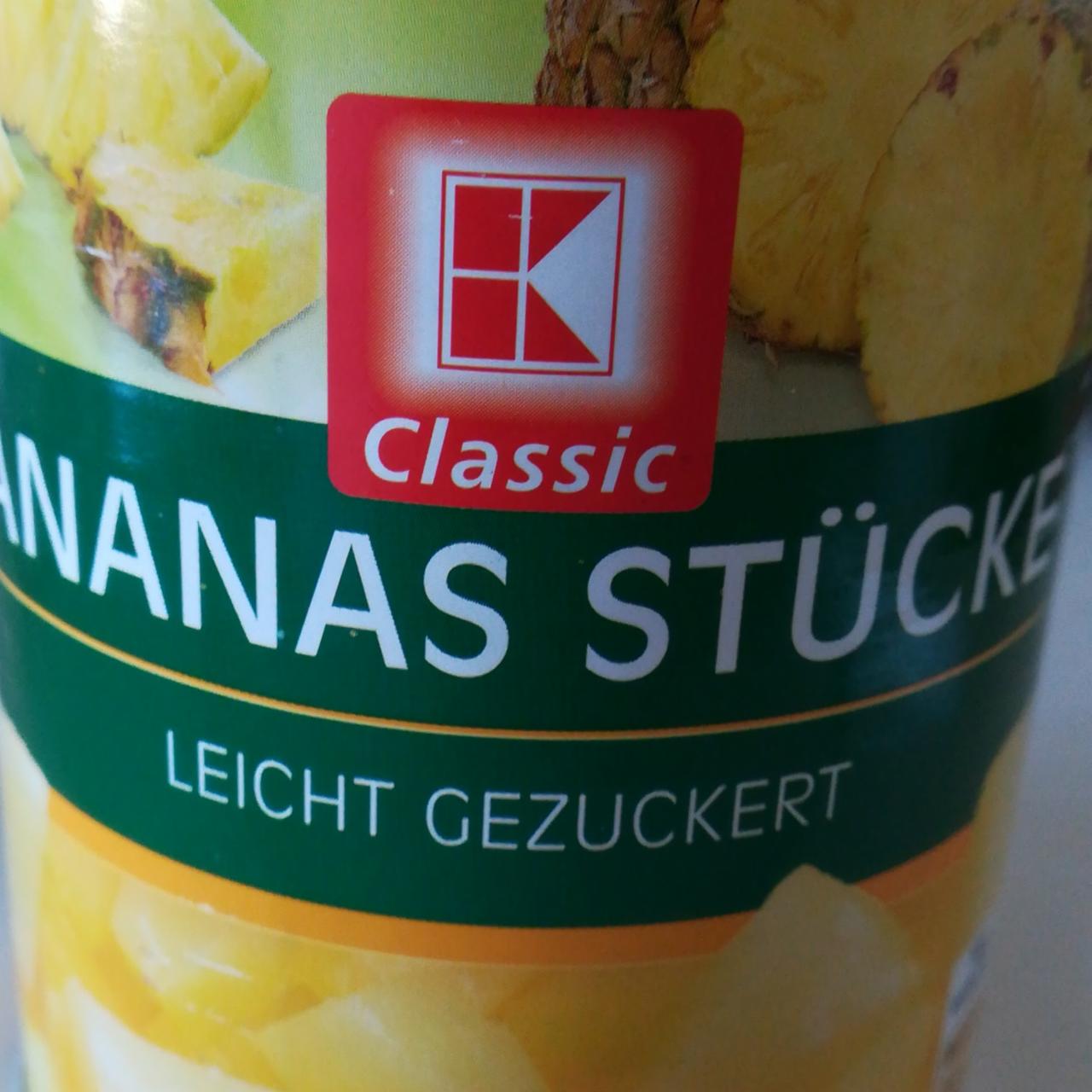 Fotografie - Ananas Stücke Leight Gezuckert K-Classic