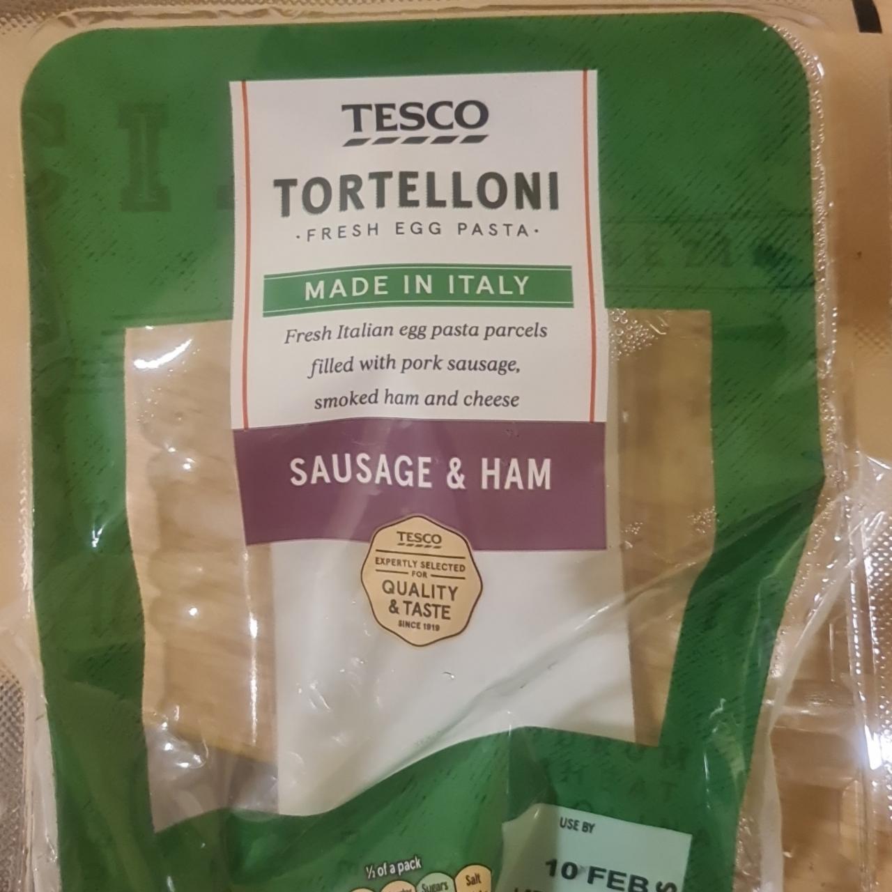 Fotografie - Tortelloni Sausage & Ham Tesco