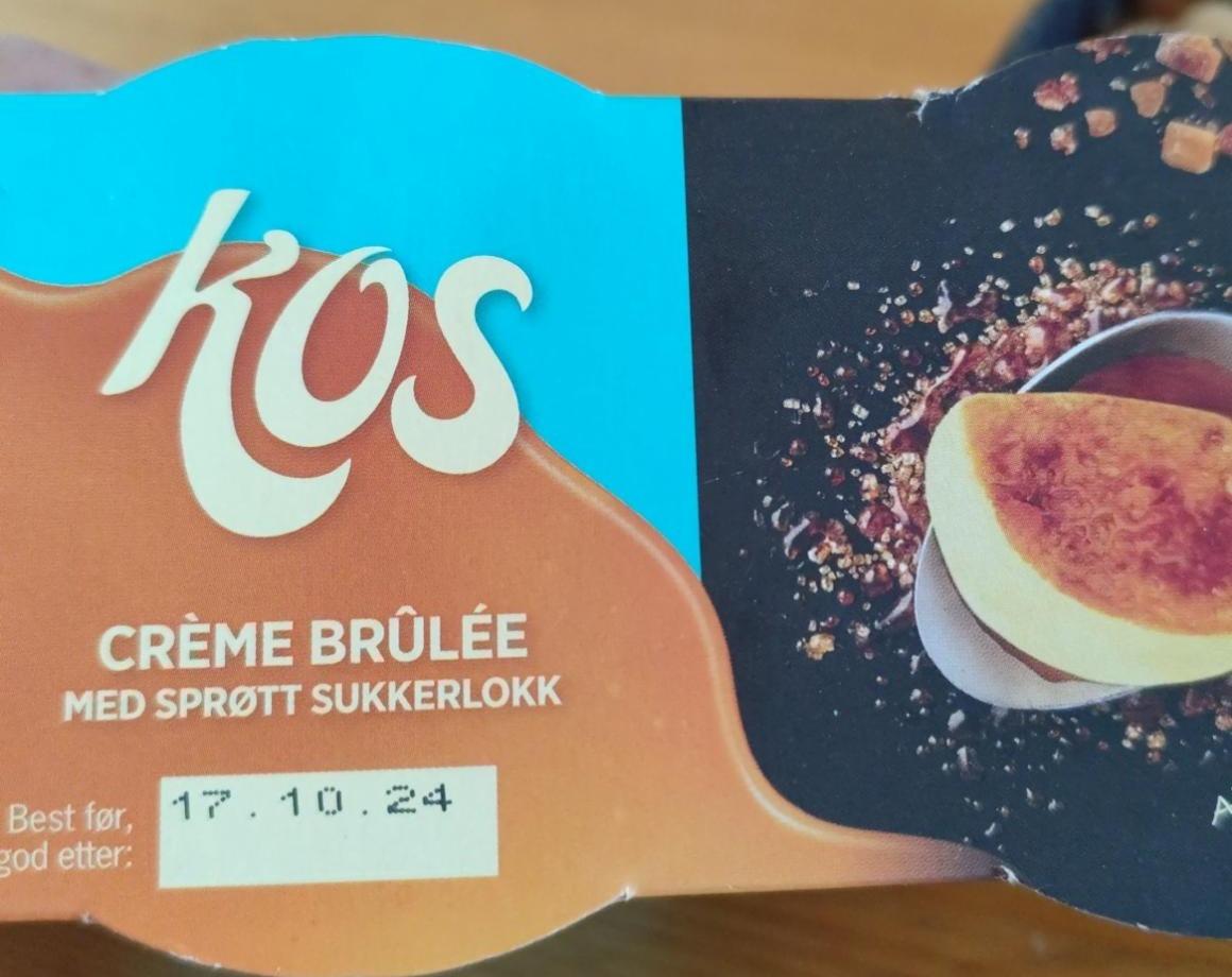 Fotografie - Crème brûlée med sprøtt sukkerlokk Kos