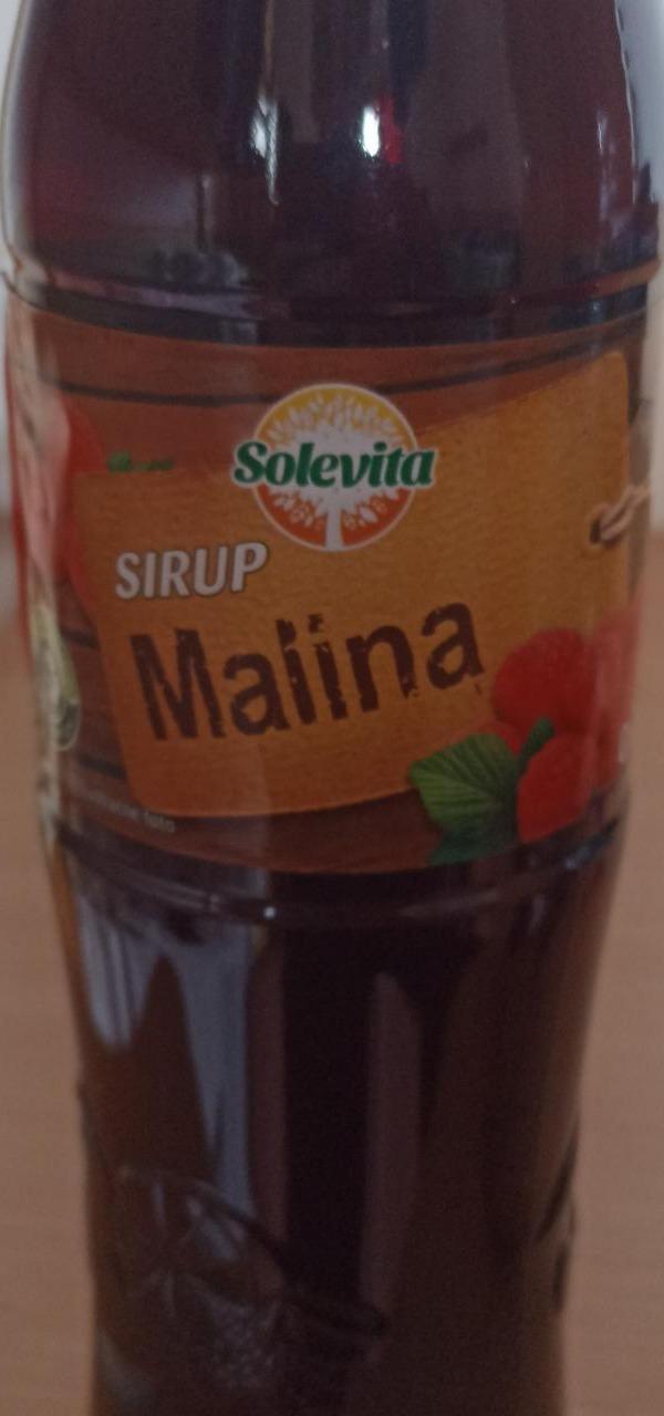 Fotografie - Sirup Malina Solevita